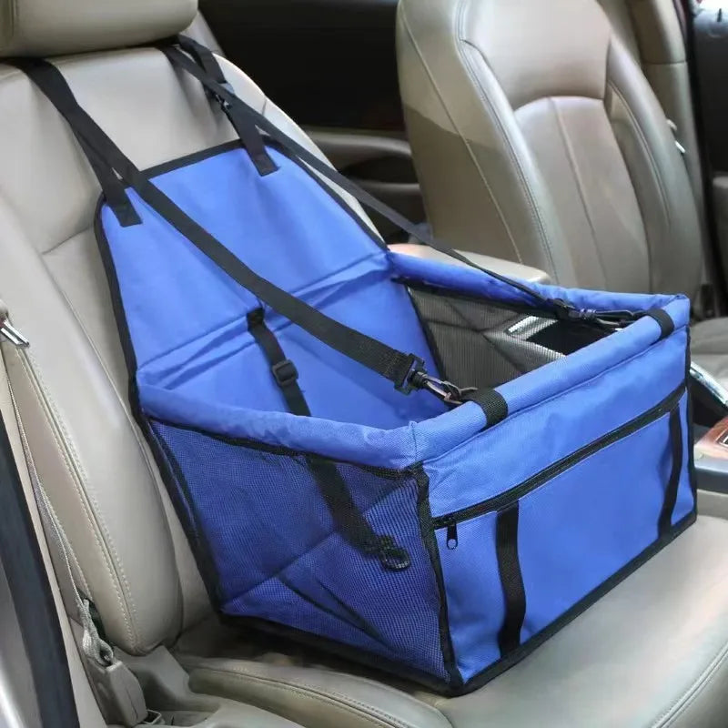 Dog Car Seat Cover Folding Hammock Puppy Booster Seat Basket for Small Medium Large Dogs Stable Foldable Travel Pet Dog Car Seat