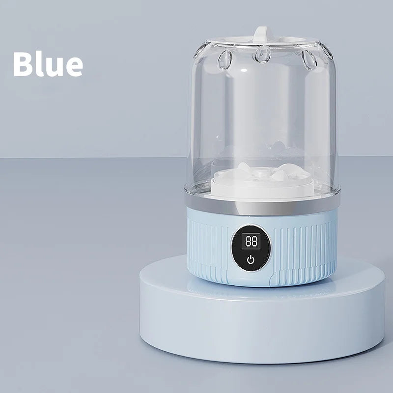 Wireless 1L Mini Washing Machine Portable Underwear Cleaner Socks Washing Machine Dehydratable Laundry Bucket