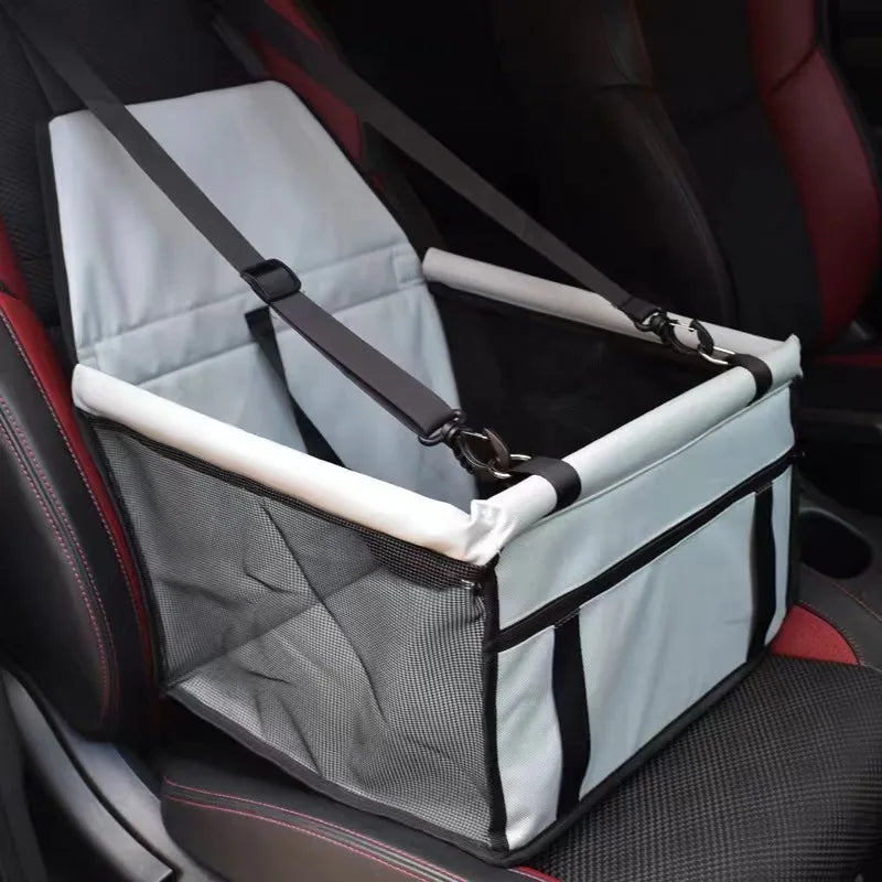 Dog Car Seat Cover Folding Hammock Puppy Booster Seat Basket for Small Medium Large Dogs Stable Foldable Travel Pet Dog Car Seat