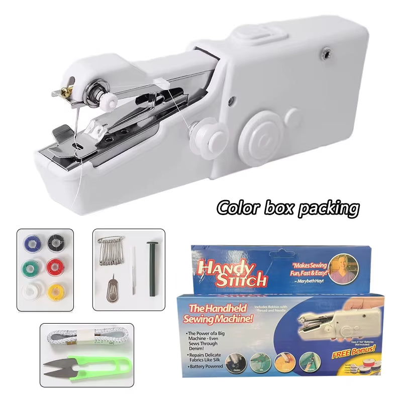 Electric Sewing Machine Mini Handheld Automatic Sewing Machine DIY Manual Tailoring Tool