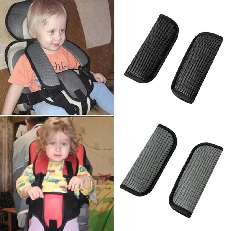Car Seat Straps Shoulder Pads for Baby Kids Stroller Accessories Replacement​ Soft Seat Safety Belt Strap Covers for Stroller