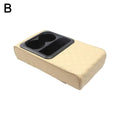 Auto Center Console Armrest Cushion with 2 Cup Holder Armrest Amrest Car Leather Portable Pad Cover PU Height Pad Pillow D4Z1