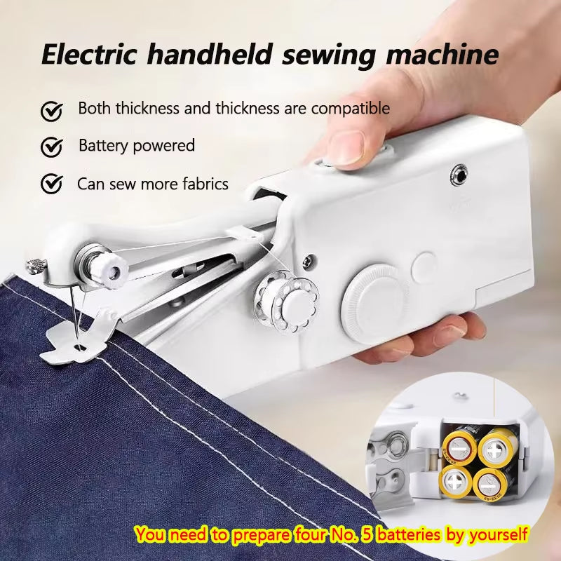 Electric Sewing Machine Mini Handheld Automatic Sewing Machine DIY Manual Tailoring Tool